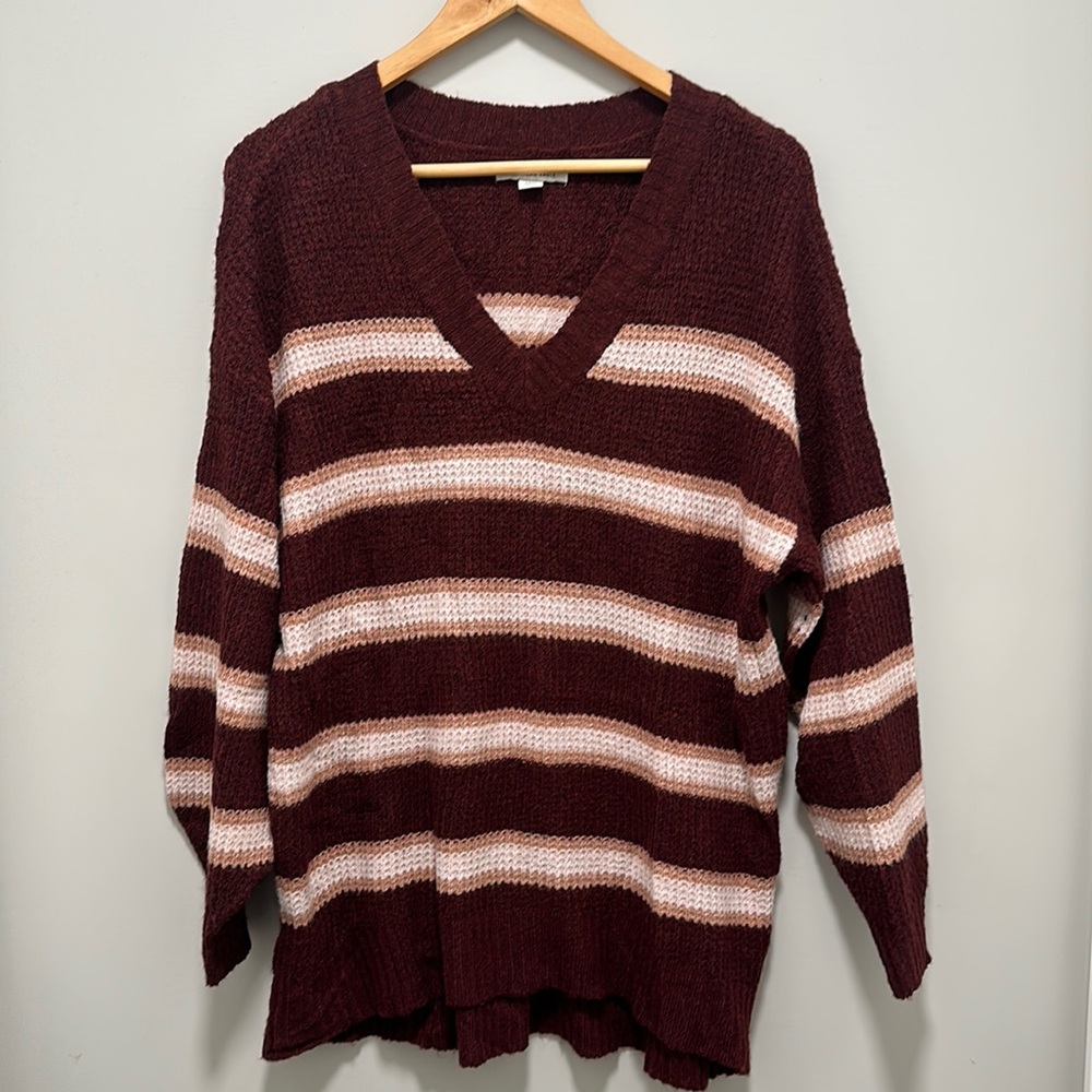 American Eagle Oversized Striped Sweater Size S